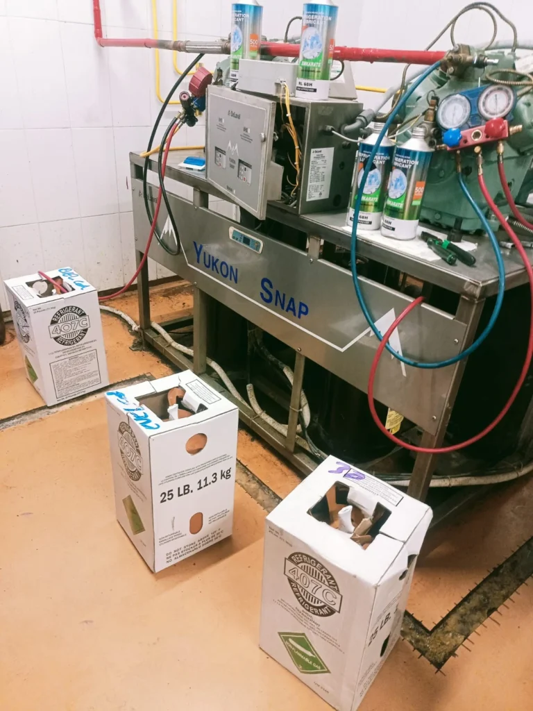 Perbaikan Mini Chiller Pabrik Susu