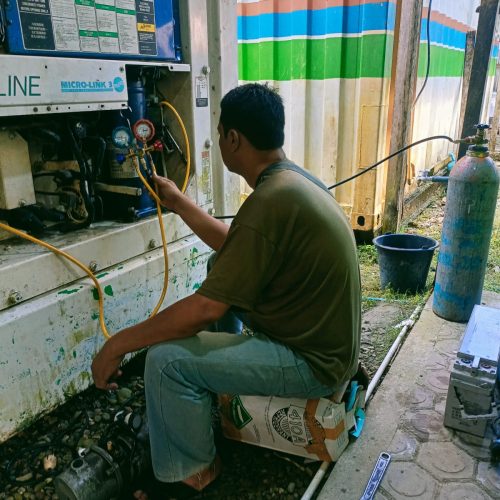 Perbaikan Freezer Container (Pabrik Es Krim Gunung Sitoli)