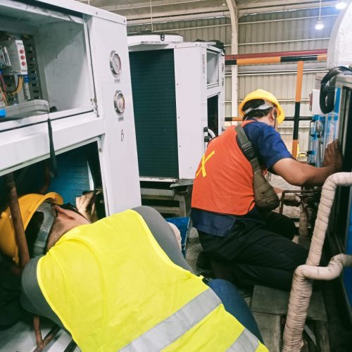 Perbaikan & Service AHU 25 PK (Pabrik Aqua Langkat)